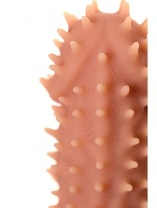 Телесная реалистичная насадка KOKOS Extreme Sleeve 07 с дополнительной стимуляцией - 12,7 см. - KOKOS - в Архангельске купить с доставкой