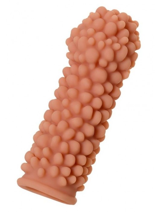 Телесная реалистичная насадка KOKOS Extreme Sleeve 08 с дополнительной стимуляцией - 12,7 см. - KOKOS - в Архангельске купить с доставкой