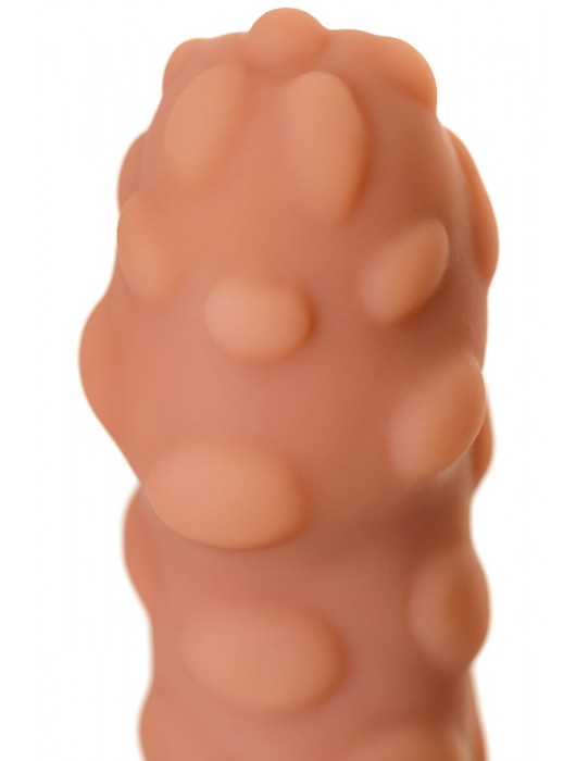 Телесная реалистичная насадка KOKOS Extreme Sleeve 11 с дополнительной стимуляцией - 12,7 см. - KOKOS - в Архангельске купить с доставкой