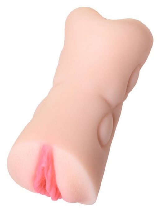 Телесный двусторонний мастурбатор Rich Fruit - вагина и анус - ToyFa - в Архангельске купить с доставкой