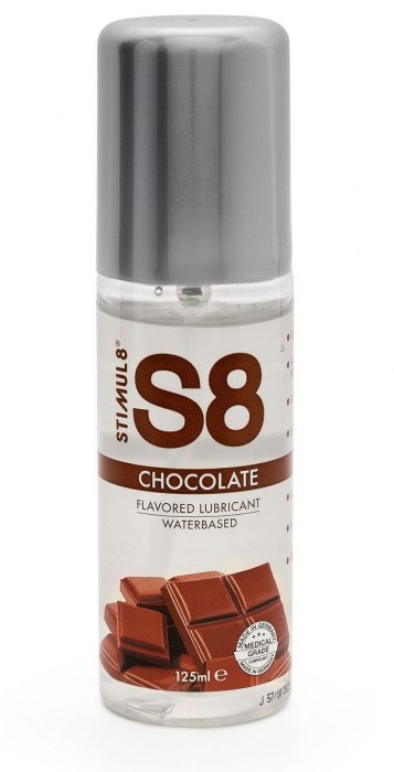 Смазка на водной основе S8 Flavored Lube со вкусом шоколада - 125 мл. - Stimul8 - купить с доставкой в Архангельске