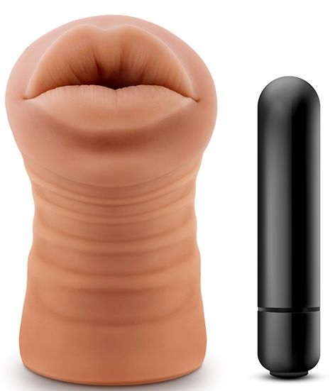 Кофейный мастурбатор-ротик Isabella - Blush Novelties - в Архангельске купить с доставкой