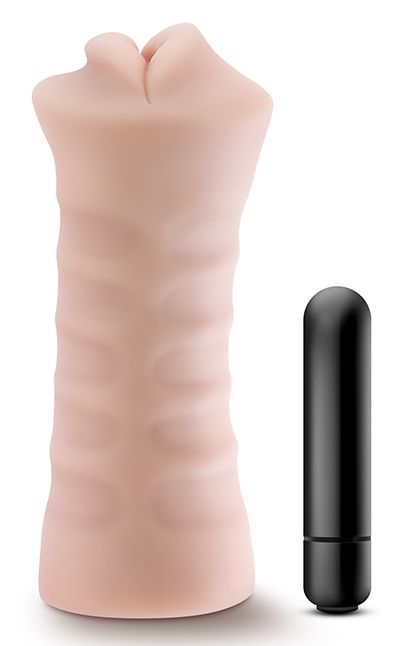 Телесный мастурбатор-ротик Angie - Blush Novelties - в Архангельске купить с доставкой