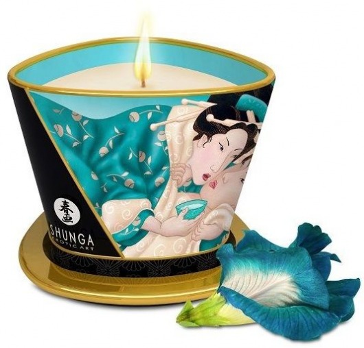 Массажная свеча Island Blossoms - 170 мл. - Shunga - купить с доставкой в Архангельске