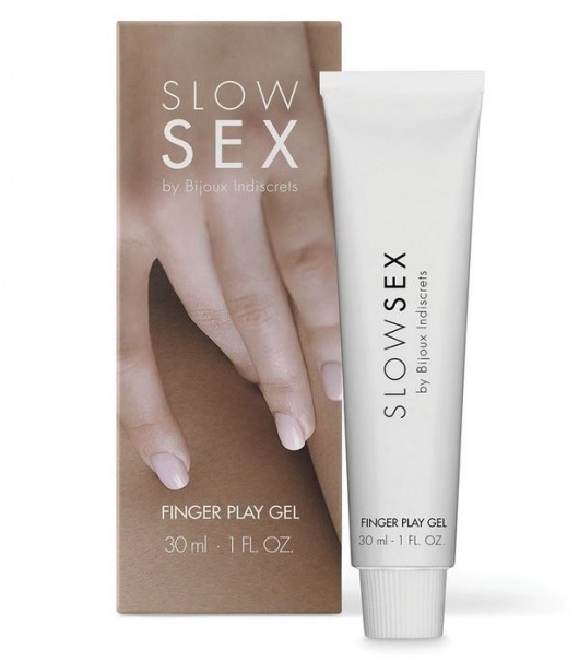 Гель для мастурбации с ароматом кокоса Slow Sex Finger Play Gel - 30 мл. - Bijoux Indiscrets - купить с доставкой в Архангельске