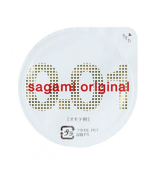Супертонкий презерватив Sagami Original 0.01 - 1 шт. - Sagami - купить с доставкой в Архангельске