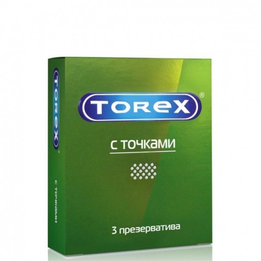 Текстурированные презервативы Torex  С точками  - 3 шт. - Torex - купить с доставкой в Архангельске
