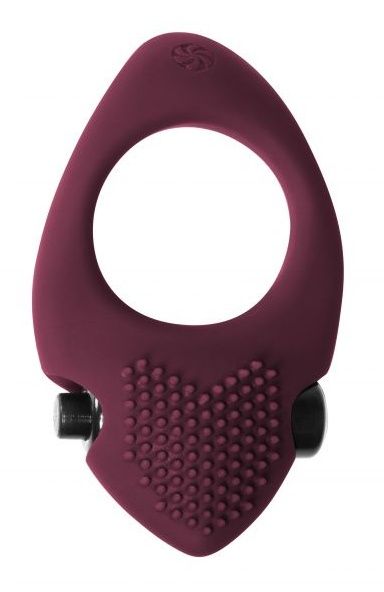 Бордовое эрекционное виброкольцо Pure Passion Sunset - Lola Games - в Архангельске купить с доставкой