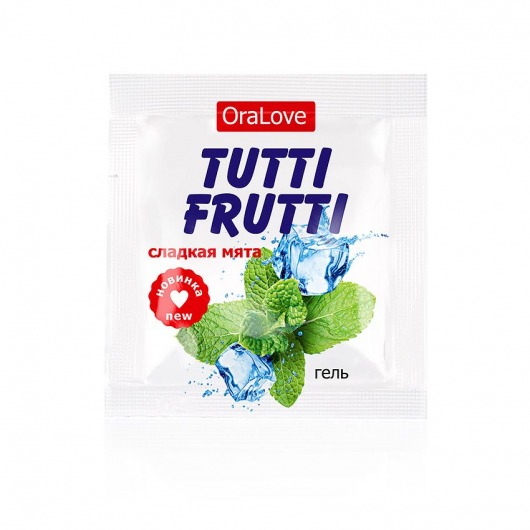 Пробник гель-смазки Tutti-frutti со вкусом мяты - 4 гр. - Биоритм - купить с доставкой в Архангельске