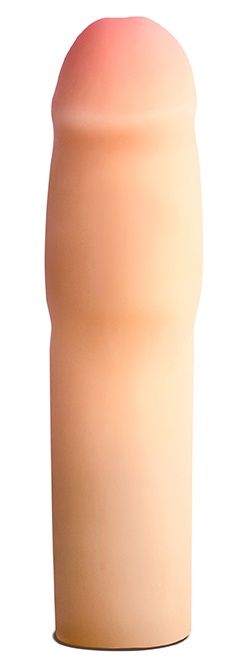 Телесная насадка-удлинитель на пенис PERFORMANCE 1.5INCH COCK XTENDER - 16 см. - Blush Novelties - в Архангельске купить с доставкой