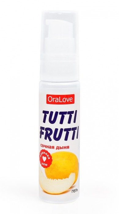 Гель-смазка Tutti-frutti со вкусом сочной дыни - 30 гр. - Биоритм - купить с доставкой в Архангельске