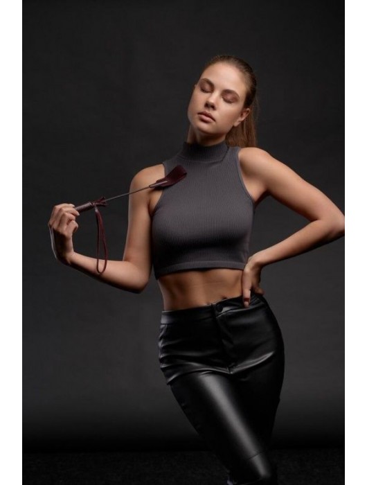 Бордовый стек Ladys Arsenal - 24 см. - БДСМ Арсенал - купить с доставкой в Архангельске