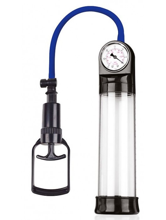 Прозрачная вакуумная помпа Sex Expert с манометром - Sex Expert - в Архангельске купить с доставкой