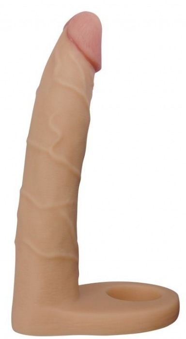 Телесная насадка-фаллоимитатор для двойного проникновения - 17 см. - Lovetoy - купить с доставкой в Архангельске