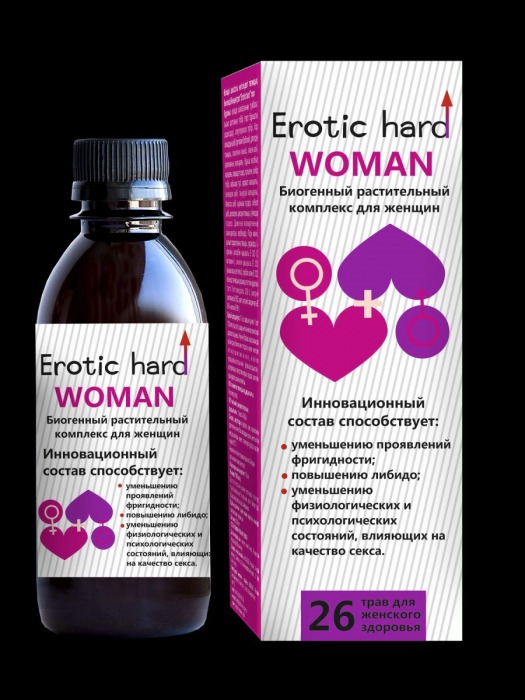 Женский биогенный концентрат для повышения либидо Erotic hard Woman - 250 мл. - Erotic Hard - купить с доставкой в Архангельске