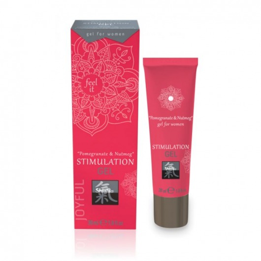 Возбуждающий интимный гель для двоих STIMULATION GEL Pomegranate   Nutmeg - 30 мл. - Shiatsu - купить с доставкой в Архангельске