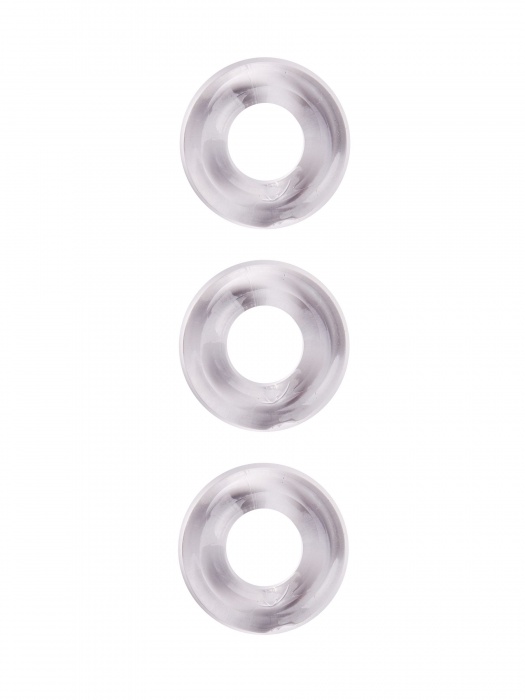 Набор из 3 гладких прозрачных эрекционных колец - Erowoman-Eroman - в Архангельске купить с доставкой