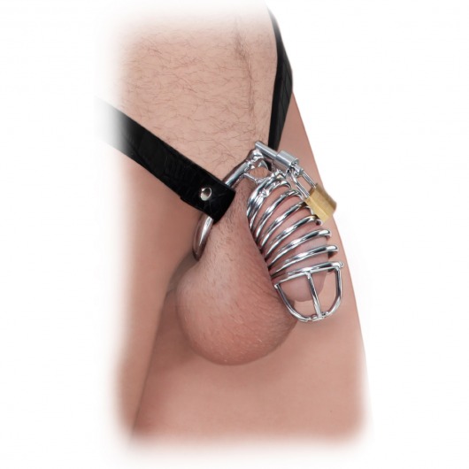 Кольцо верности Extreme Chastity Belt с фиксацией головки - Pipedream - купить с доставкой в Архангельске