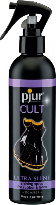 Спрей для ухода за одеждой из латекса pjur CULT Ultra Shine - 250 мл. - Pjur - купить с доставкой в Архангельске