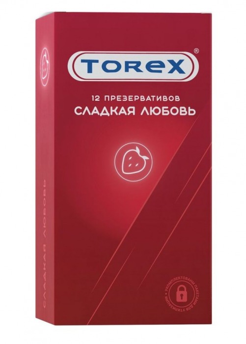Презервативы Torex  Сладкая любовь  с ароматом клубники - 12 шт. - Torex - купить с доставкой в Архангельске