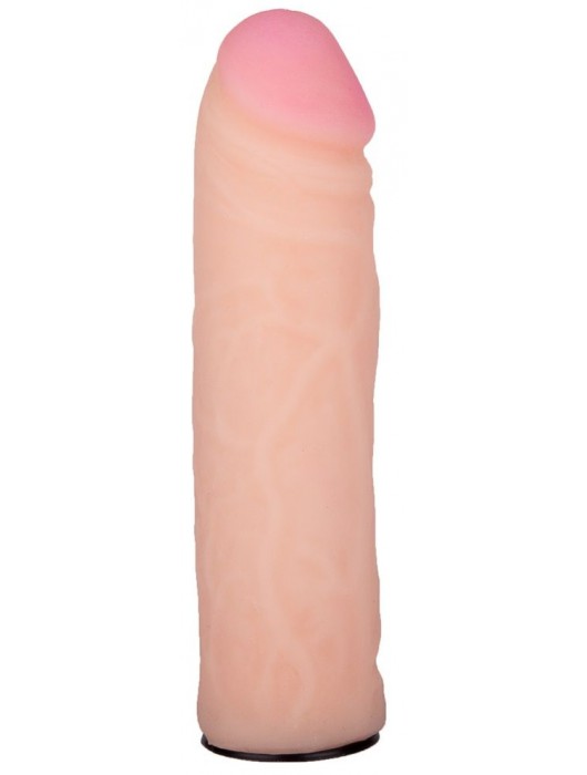 Пояс-трусики с насадкой Glamour Silver - 15,5 см. - LOVETOY (А-Полимер) - купить с доставкой в Архангельске