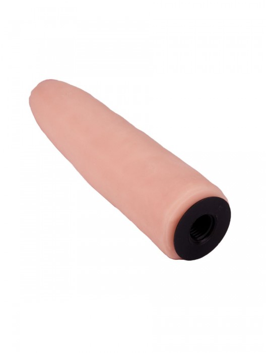 Пояс-трусики с насадкой Glamour Silver - 15,5 см. - LOVETOY (А-Полимер) - купить с доставкой в Архангельске