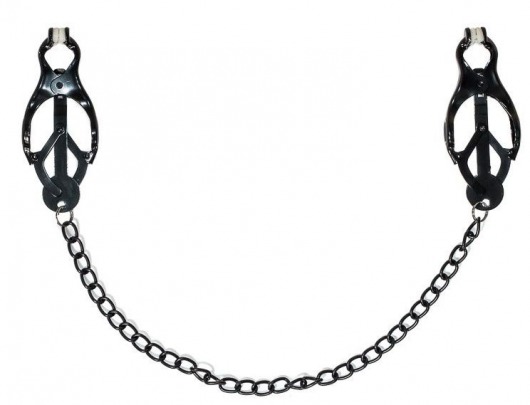 Зажимы на соски Darkside с цепочкой - Lola Games - купить с доставкой в Архангельске