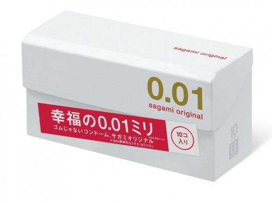 Супер тонкие презервативы Sagami Original 0.01 - 10 шт. - Sagami - купить с доставкой в Архангельске