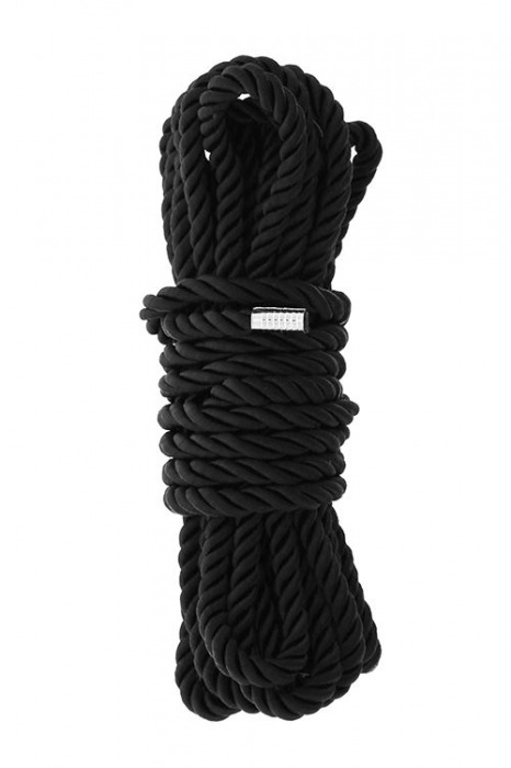 Черная веревка для шибари DELUXE BONDAGE ROPE - 5 м. - Dream Toys - купить с доставкой в Архангельске