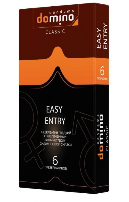 Презервативы с увеличенным количеством смазки DOMINO Easy Entry - 6 шт. - Domino - купить с доставкой в Архангельске