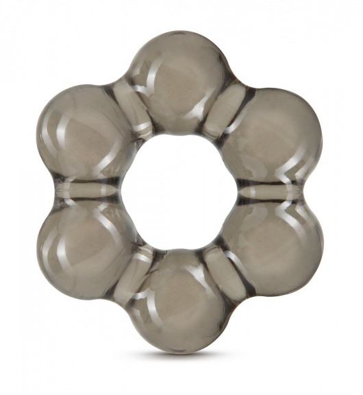 Дымчатое эрекционное кольцо Stay Hard Thick Bead Cock Ring - Blush Novelties - в Архангельске купить с доставкой