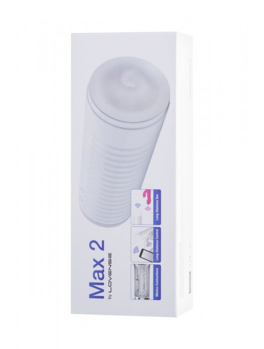 Белый мастурбатор Lovense Max 2 - Lovense - в Архангельске купить с доставкой
