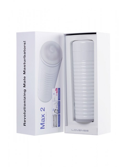 Белый мастурбатор Lovense Max 2 - Lovense - в Архангельске купить с доставкой