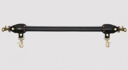 Черная распорка для ног Bound to You Faux Leather Spreader Bar - 50,8 см. - Fifty Shades of Grey - купить с доставкой в Архангельске