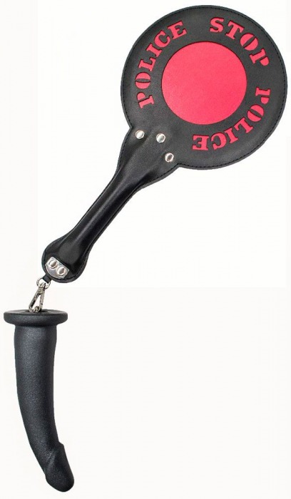 Шлёпалка  Полиция  с анальным плагом - LOVETOY (А-Полимер) - купить с доставкой в Архангельске