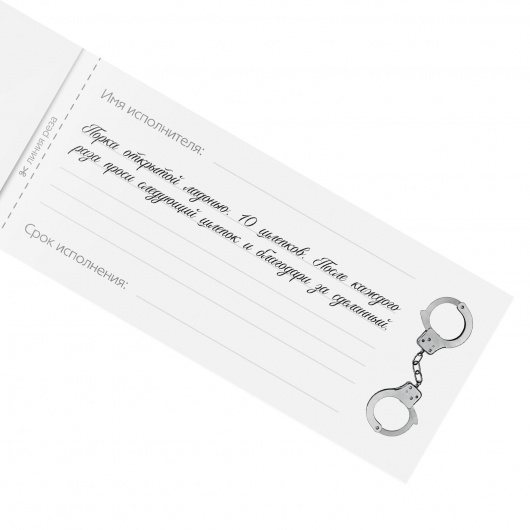 Эротическая игра-купоны «Чековая книжка. Накажи меня» - Сима-Ленд - купить с доставкой в Архангельске