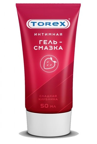 Смазка на водной основе TOREX  Сладкая клубника  - 50 мл. - Torex - купить с доставкой в Архангельске
