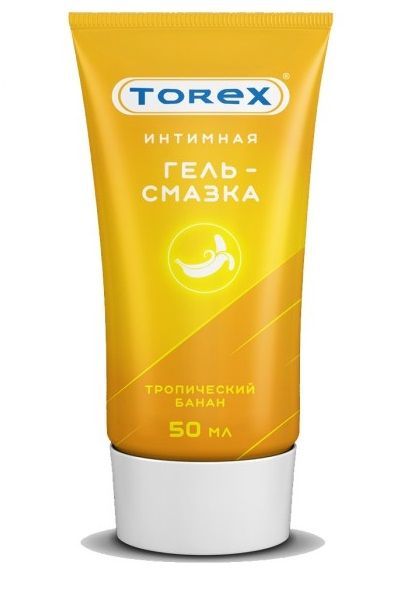 Смазка на водной основе TOREX  Тропический банан  - 50 мл. - Torex - купить с доставкой в Архангельске
