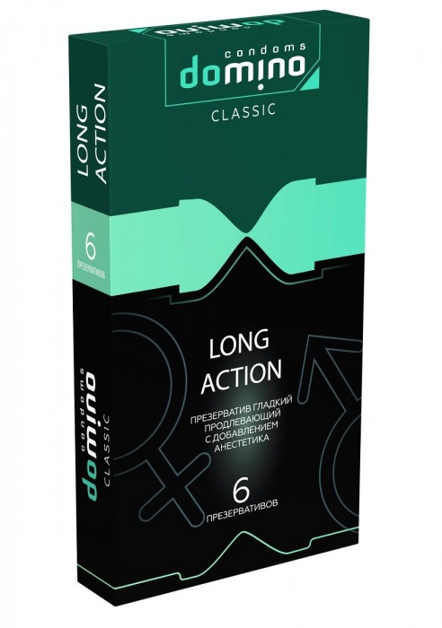 Презервативы с пролонгирующим эффектом DOMINO Classic Long action - 6 шт. - Domino - купить с доставкой в Архангельске