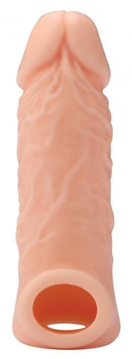 Телесная насадка EXTENDER WITH BALL STRAP 5.5 - 14 см. - Dream Toys - в Архангельске купить с доставкой