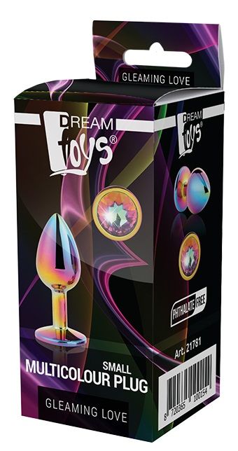Голографическая анальная втулка с радужным кристаллом - 7,1 см. - Dream Toys - купить с доставкой в Архангельске