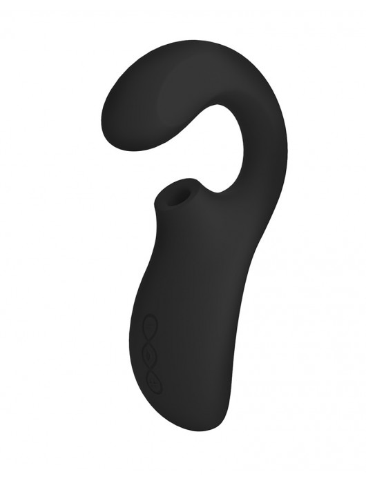 Черный вакуумный стимулятор ENIGMA с отростком - Lelo