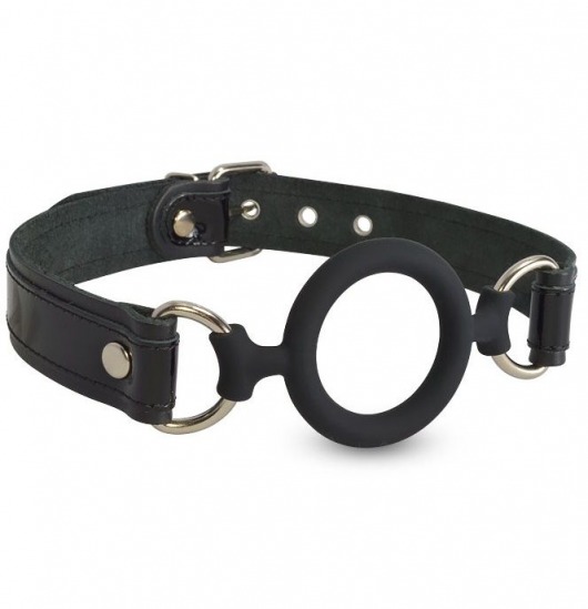 Силиконовый кляп-рамка на кожаных ремешках - Sitabella - купить с доставкой в Архангельске