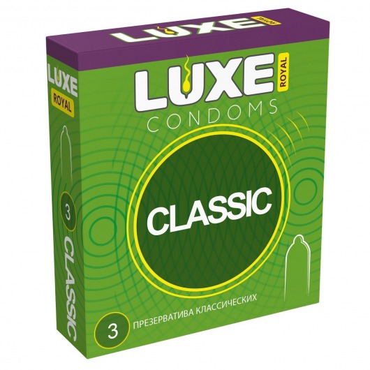Гладкие презервативы LUXE Royal Classic - 3 шт. - Luxe - купить с доставкой в Архангельске