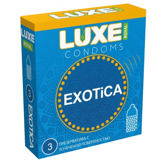 Текстурированные презервативы LUXE Royal Exotica - 3 шт. - Luxe - купить с доставкой в Архангельске