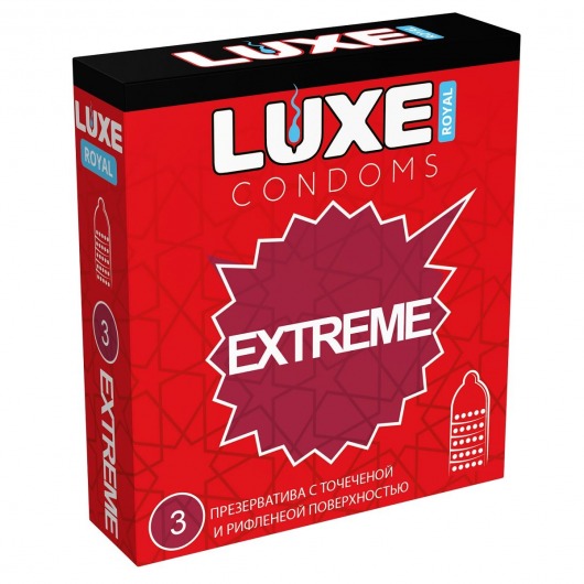 Текстурированные презервативы LUXE Royal Extreme - 3 шт. - Luxe - купить с доставкой в Архангельске