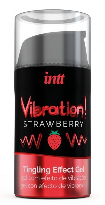 Жидкий интимный гель с эффектом вибрации Vibration! Strawberry - 15 мл. - INTT - купить с доставкой в Архангельске