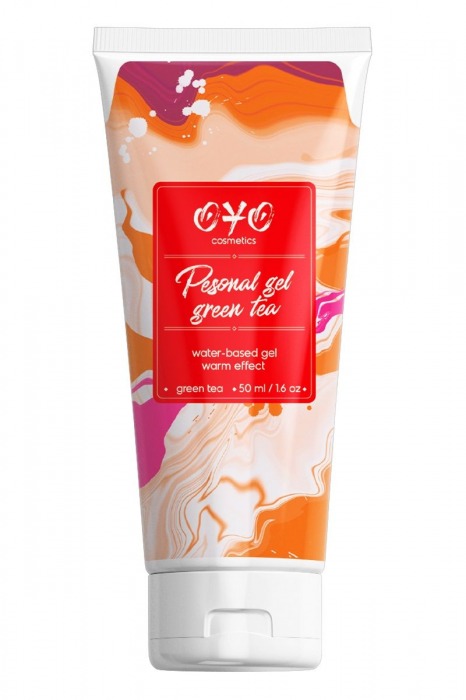 Интимная смазка на водной основе с согревающим эффектом OYO Personal Gel Green Tea - 50 мл. - OYO - купить с доставкой в Архангельске