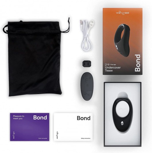 Черное эрекционное кольцо для ношения We-Vibe Bond - We-vibe - в Архангельске купить с доставкой