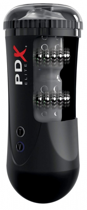 Черный автоматический мастурбатор-ротик Moto Stroker - Pipedream - в Архангельске купить с доставкой